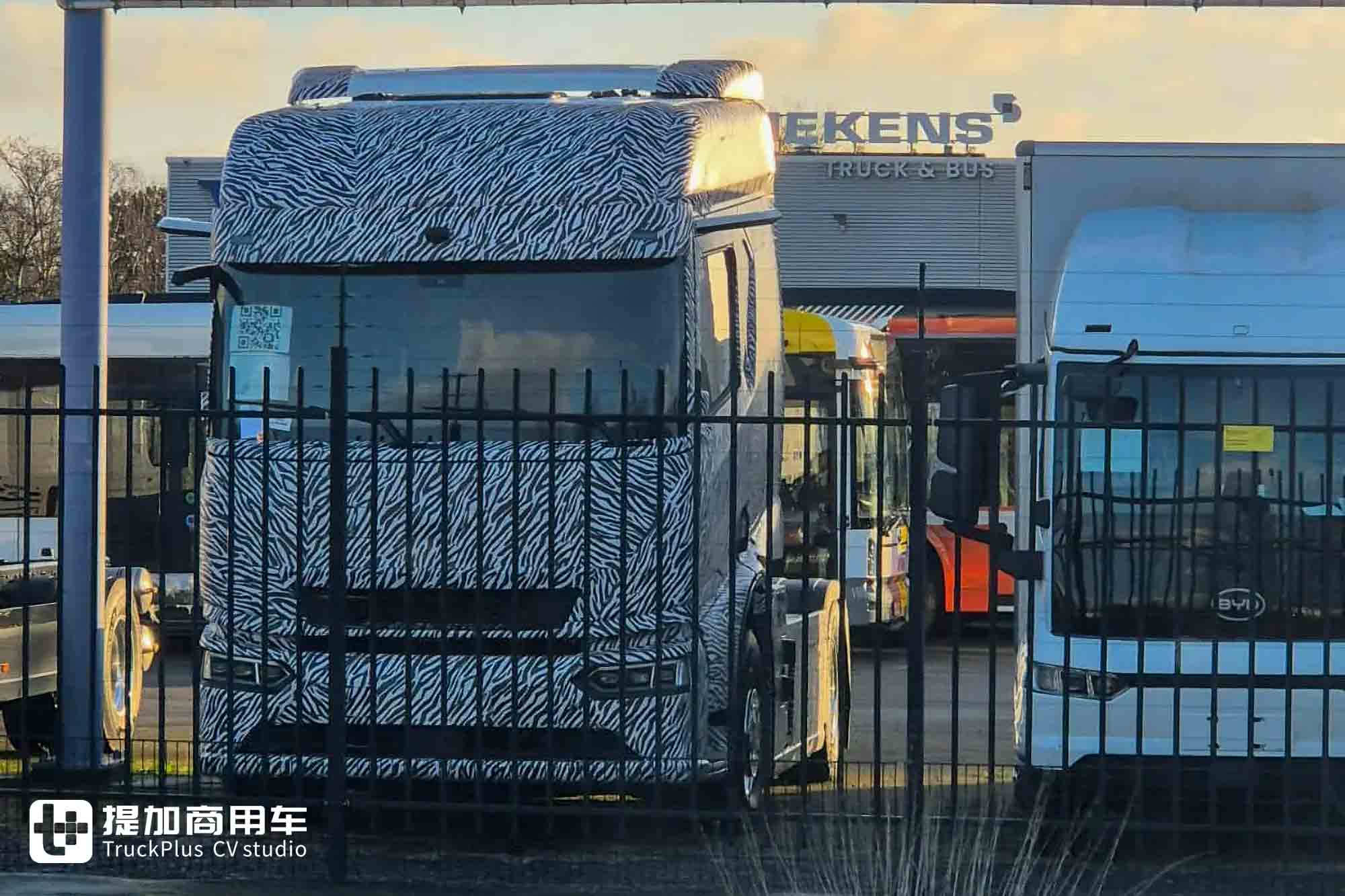 Guangdong B License Plate Spotted in the Netherlands? BYD Long-Haul Electric Tractor Road Tests Exposed Ahead of IAA Premiere