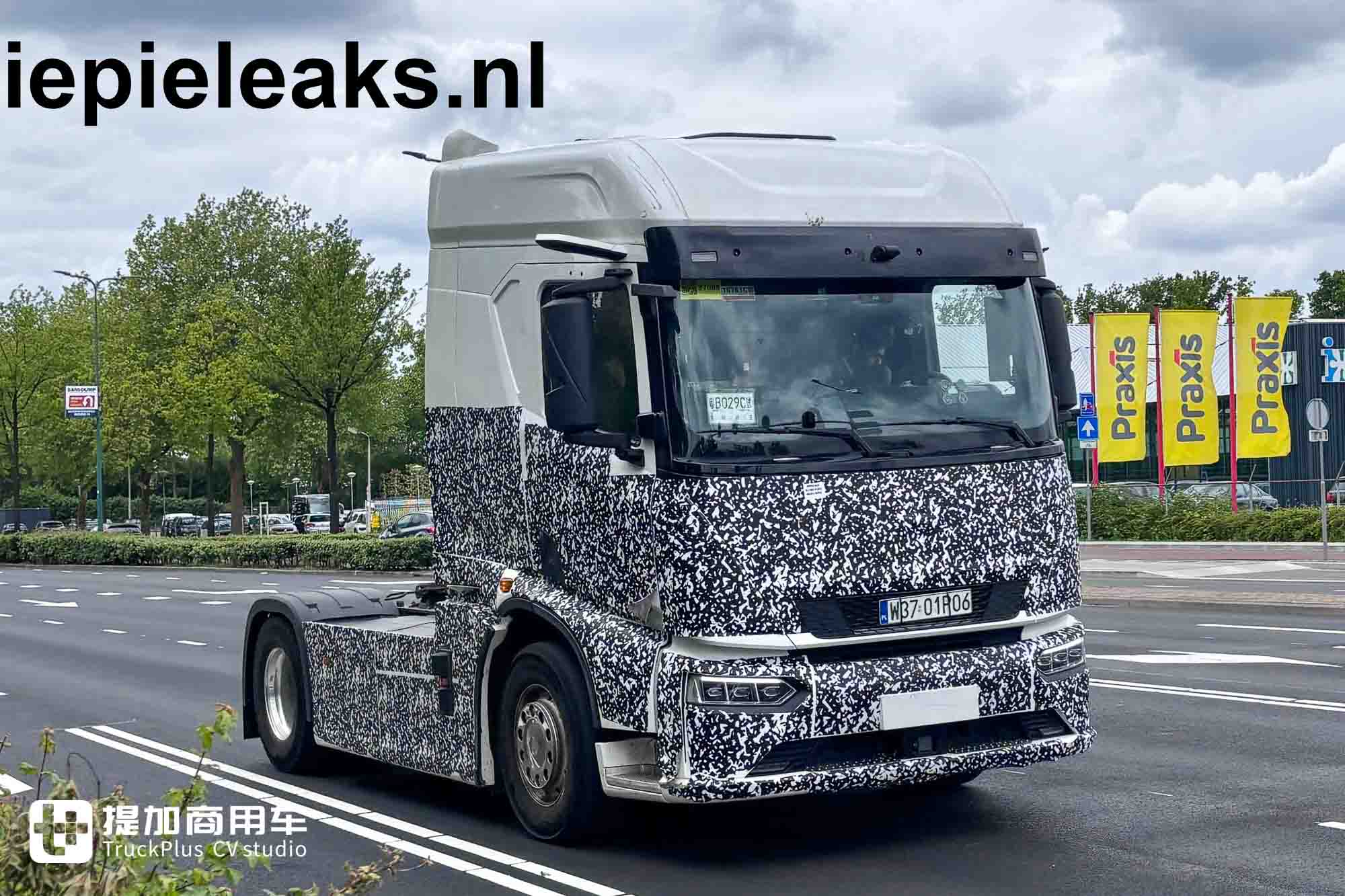 Guangdong B License Plate Spotted in the Netherlands? BYD Long-Haul Electric Tractor Road Tests Exposed Ahead of IAA Premiere