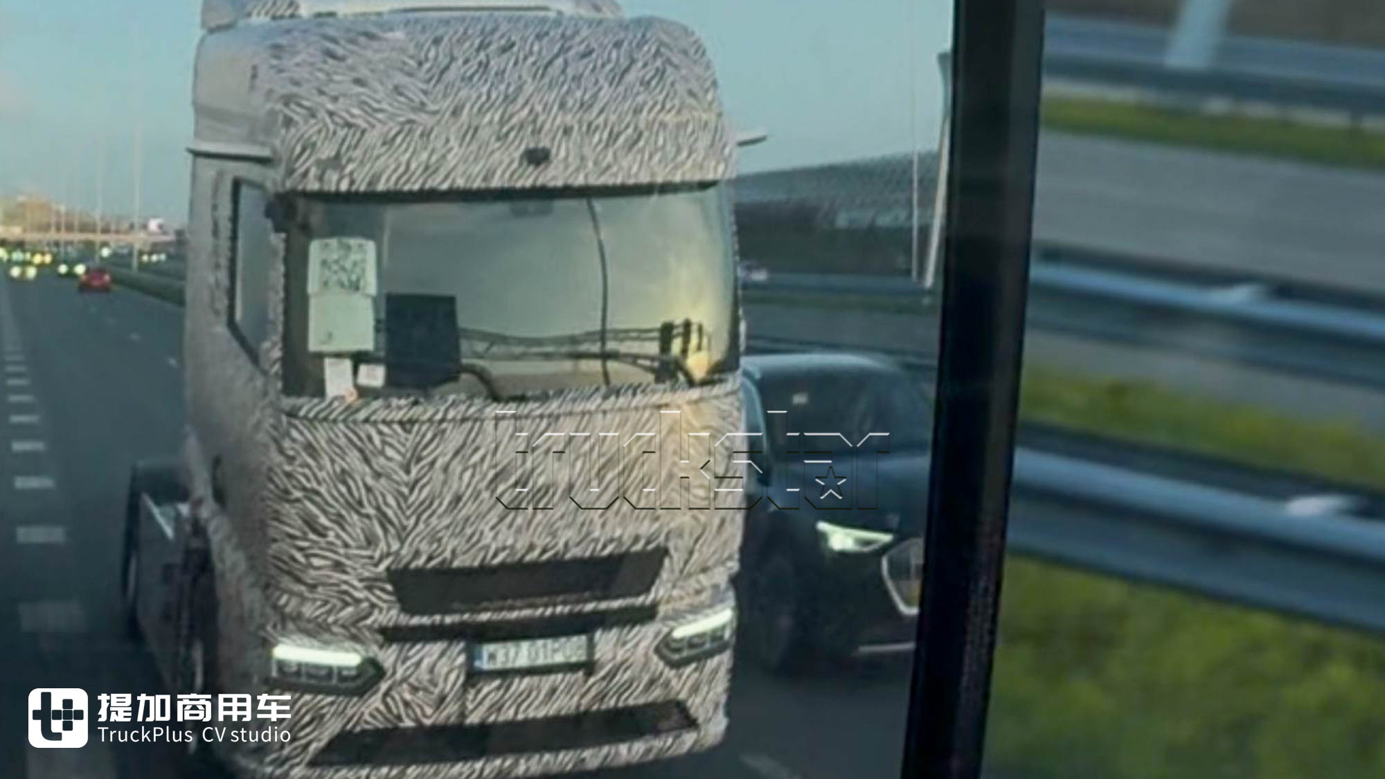 Guangdong B License Plate Spotted in the Netherlands? BYD Long-Haul Electric Tractor Road Tests Exposed Ahead of IAA Premiere